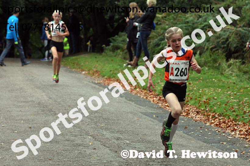 Girls under-13s ERRA Road Relays, Sutton Coldifield, Birmingham. Photo: David T. Hewitson/Sports for All Pics